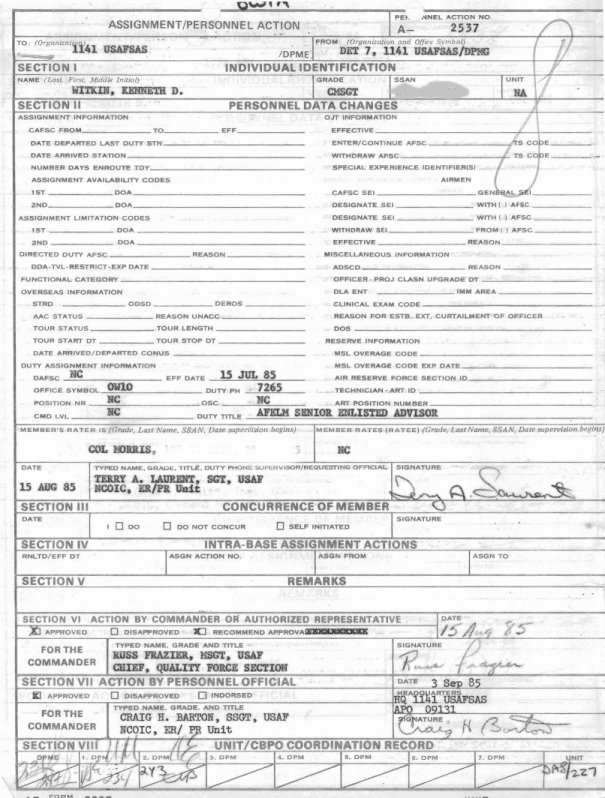 AF FORM 2095