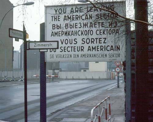 1961 West Berlin Stret Sign