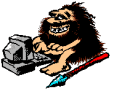 Animated Cave Man Using A Computer Graphic