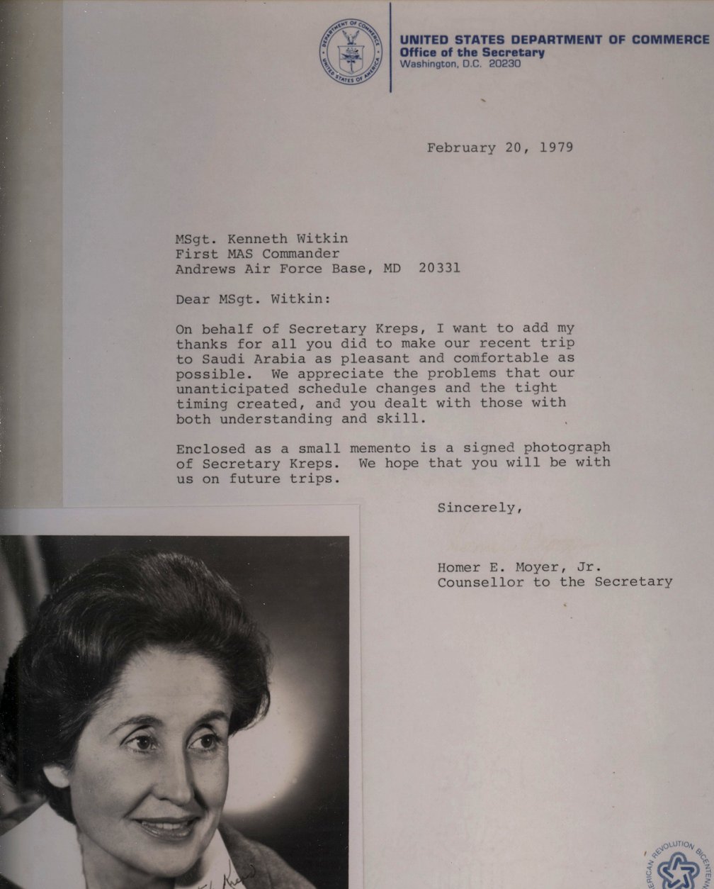 February 1979 
Juanita Kreps Letter
