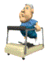 Animated Man On Treadmill Graphic