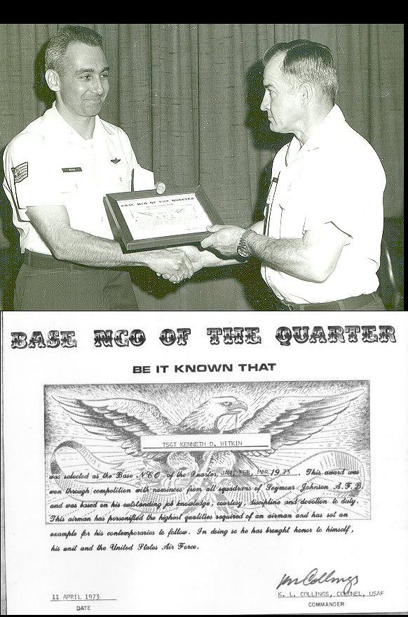 Seymour Johnson AFB Base NCO Of The Quarter Award